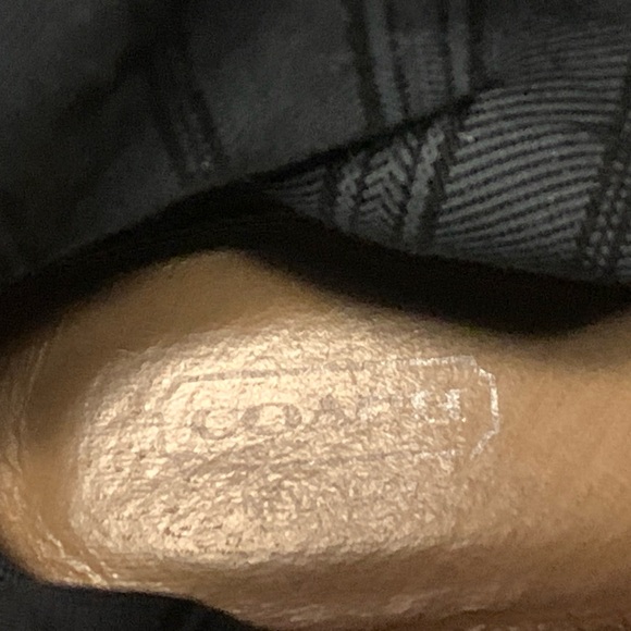 Coach Monogramed Leather Knee Boots - Picture 7 of 14